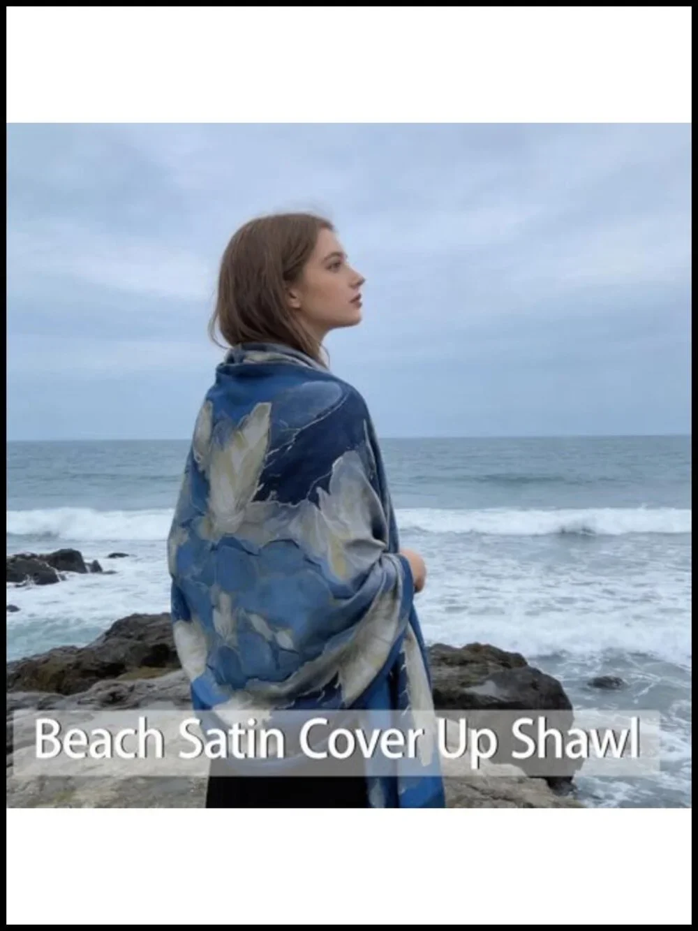 Large Silk Feeling Shawl Scarf Wrap Lightweight Fashion Neck Hijab Headscarf